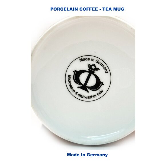 GERMAN PORCELAIN Elegant made in Germany COFFEE-TEA MUG - Picture 3 of 7